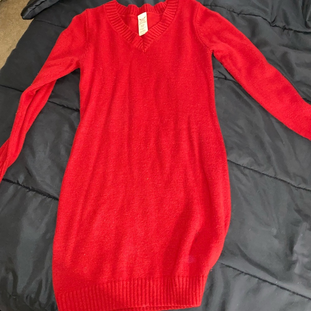 Long sleeve sweater dress